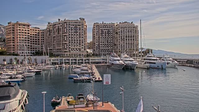 Pier in Cap d'Ail city, France