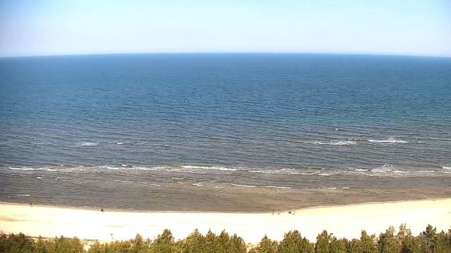 Beach in Miedzyzdroje town, Poland