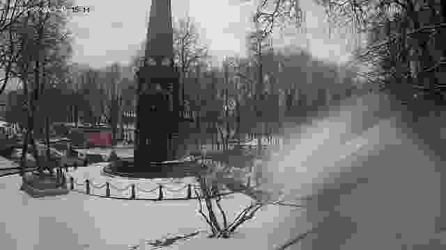 Monument to the defenders of Smolensk in Lopatinsky garden in Smolensk city, Russia (cam #2)