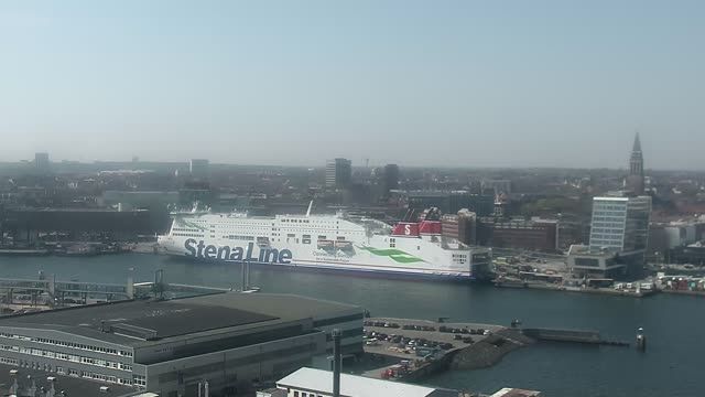 The harbor and Kiel city, Germany