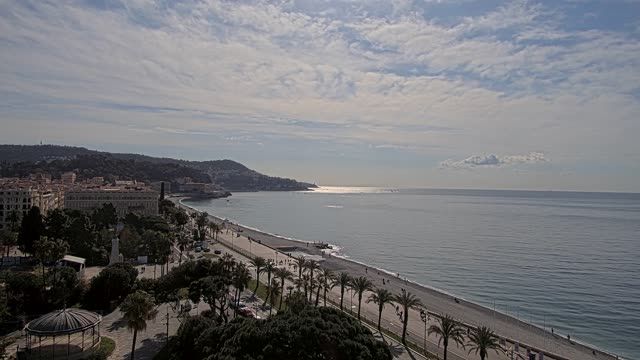 Coastline of Nice city, France