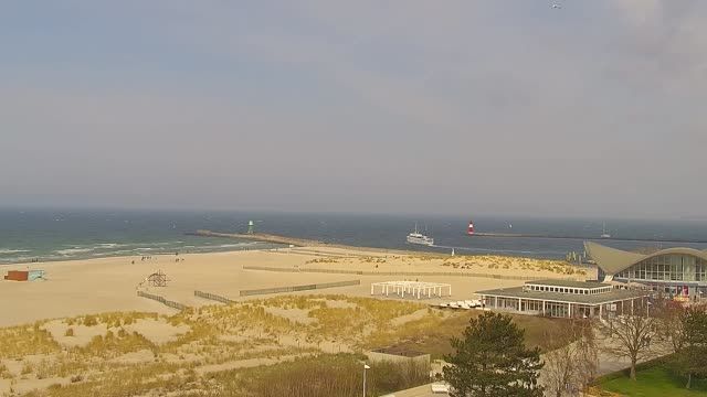 Warnemunde beach in Rostock town, Germany