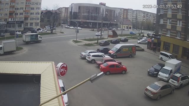 Pirogova street in Stavropol city, Russia