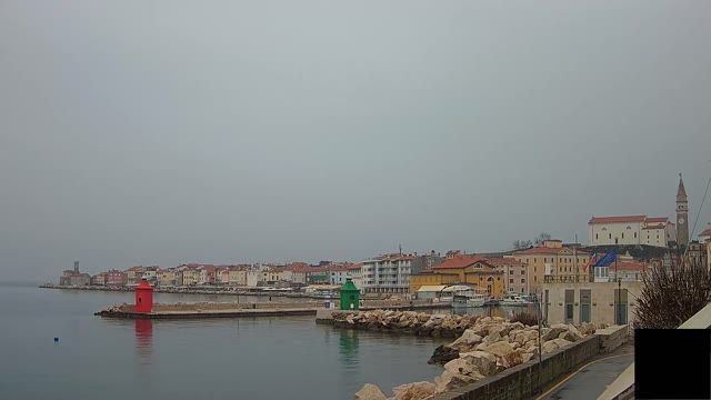 Pier in the resort town of Piran