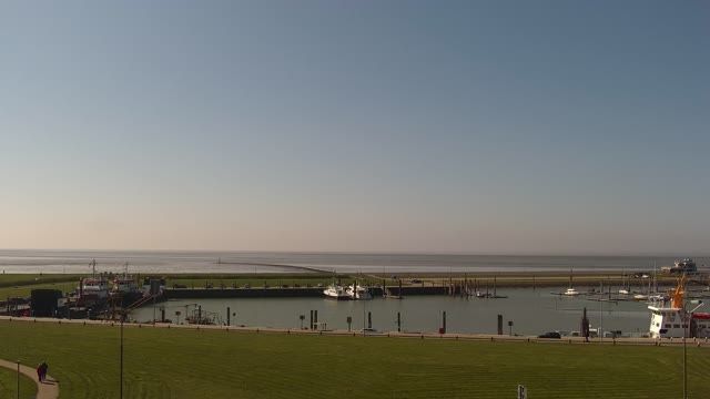 Pier in Norddeich city, Germany