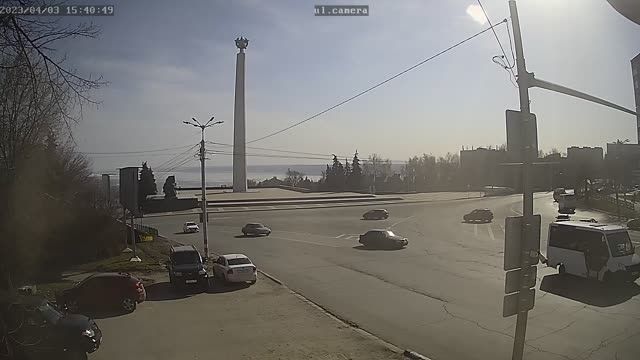 Obelisk in Ulyanovsk city, Russia