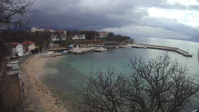 Coast at the fishing village in Povil