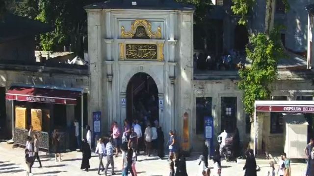 Eyup Sultan Mosque in Istanbul city, Türkiye