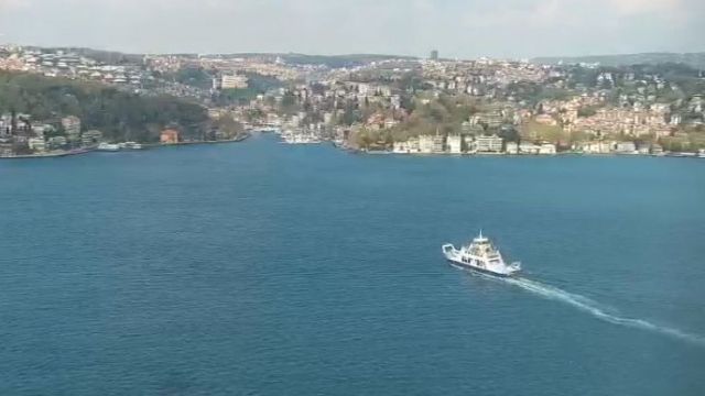 Seaside of Istanbul city - view from the garden of Hidiv Kasri, Türkiye