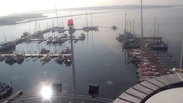 Pier in the Gulf of Gdansk in Gdynia city, Poland