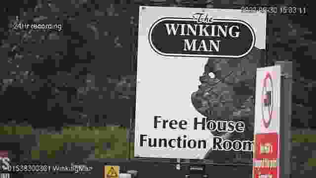 The Winking Man Pub in the village of Upper Hulme, UK