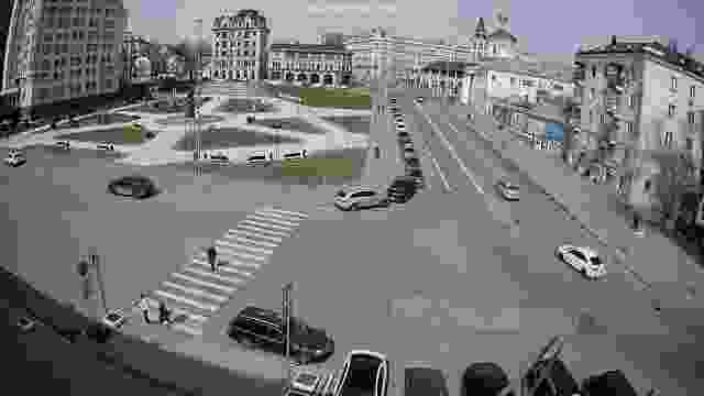 Square of Peter I in Saratov city, Russia