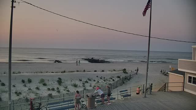 Lifeguard Station in Ocean City Boardwalk, NJ, USA