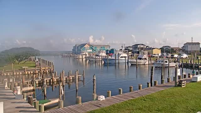 Teach's Lair Marina on Hatteras Island, NC, USA