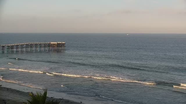 Crystal Pier on Pacific Beach in San Diego, CA, USA