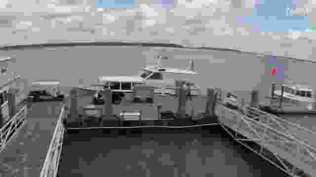 Ferry landing at Hilton Head Island, SC, USA
