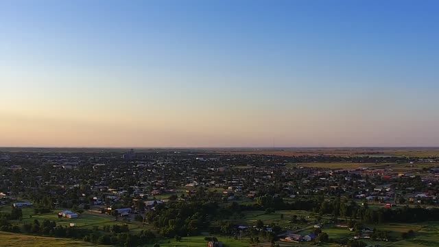 Panorama of Pampa town, TX, USA