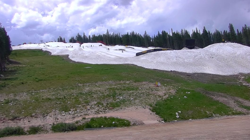 Ski slope on Copper Mountain in Frisco, CO, USA