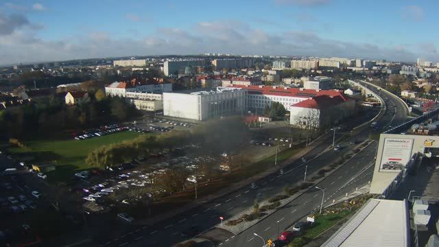 Wiadukt Slaski Street in Rzeszow, Poland