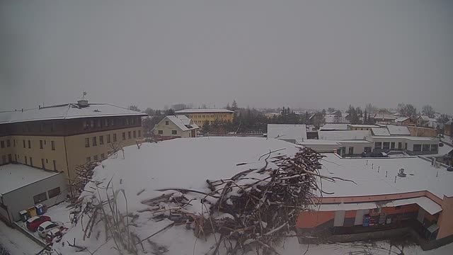Stork's nest in Velika Lomnica, Slovakia