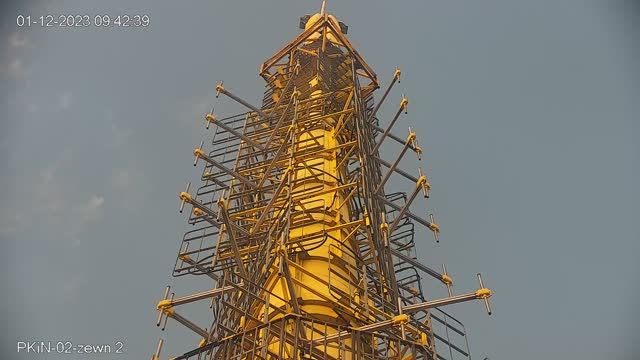 Falcon Habitat. Palace of Culture and Science in Warsaw, Poland (cam #2)