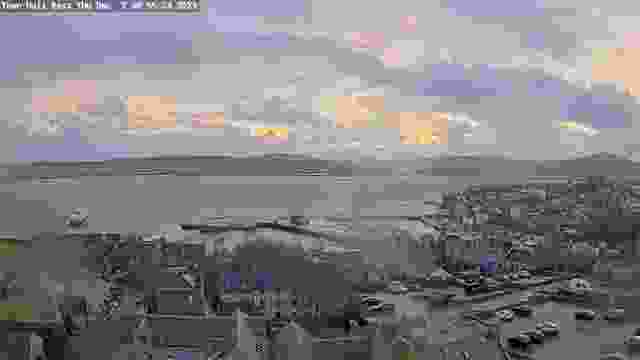 Panorama of the shore of Lerwick, Shetland, UK