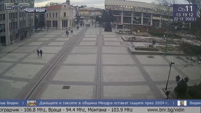 Bdintsi Square in Vidin, Bulgaria