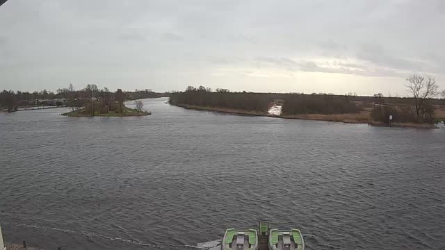 River in the village of Earnewald, Netherlands